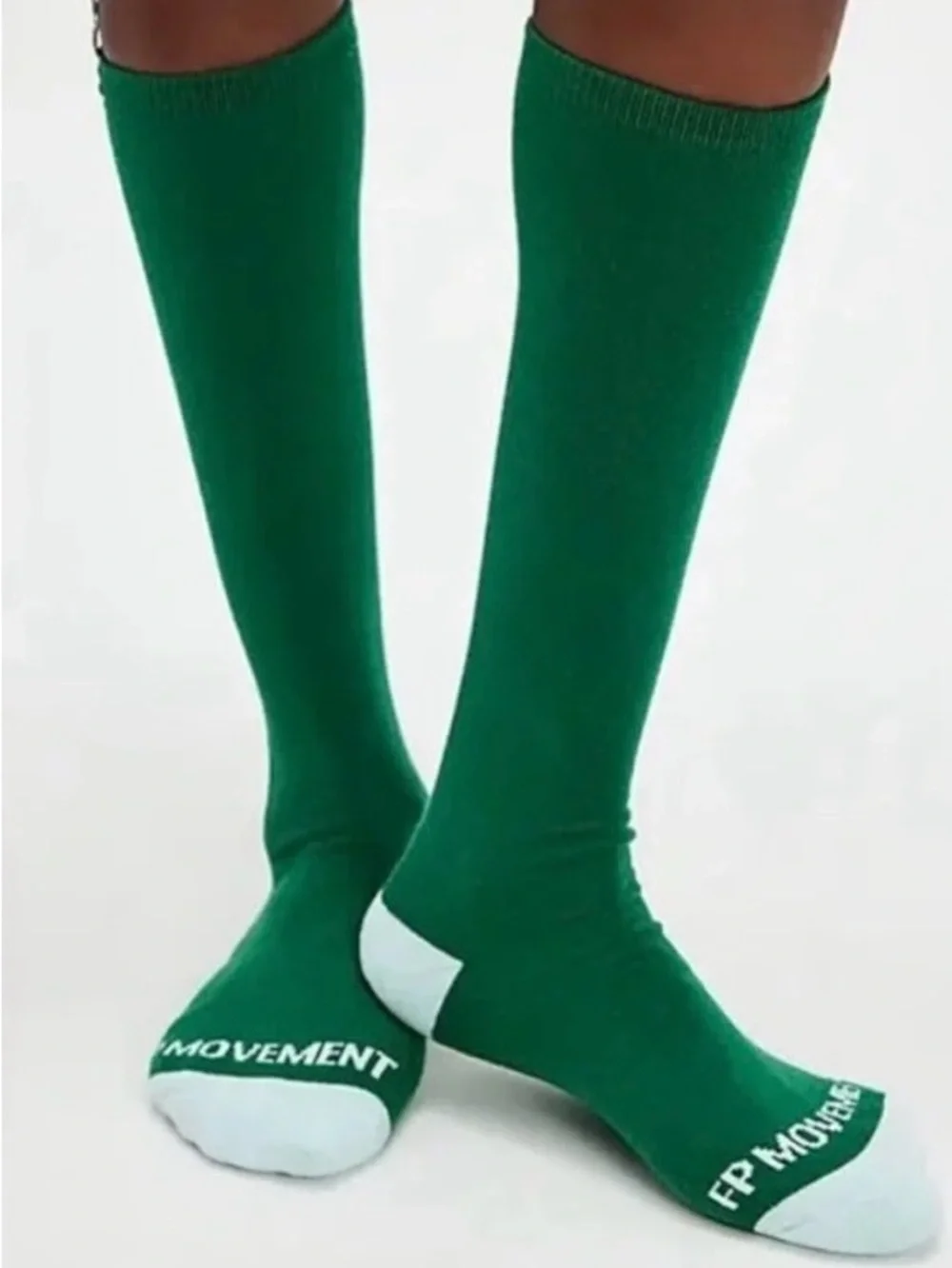 NWT FREE PEOPLE MOVEMENT Tall Socks | Green Heritage MSRP $28
